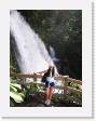CostaRica_67 * Day 8.  Heidi in front of the waterfall. * 1944 x 2592 * (1.16MB)