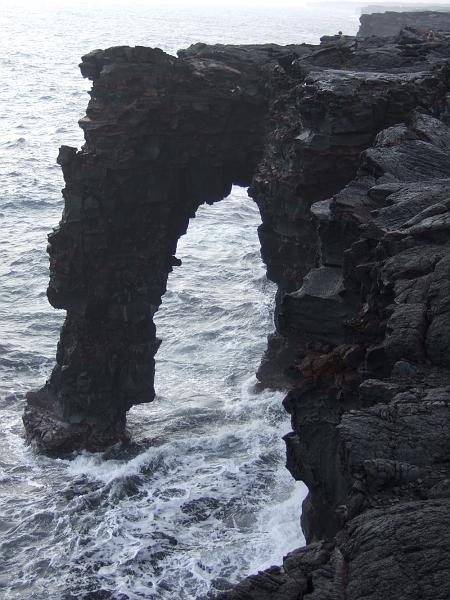 hawaii091.JPG - Day 2:  Hawai'i Volcanoes National Park.   Sea Arch.  We've driven down Chain of Craters road to the ocean.