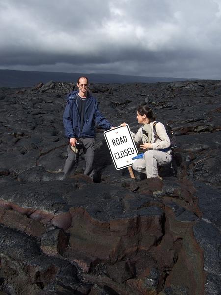 hawaii106.JPG - Day 2:  Hawai'i Volcanoes National Park.   Good thing we didn't bring our rental car here.