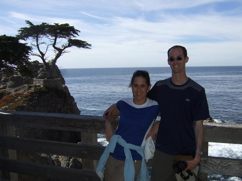 Monterey147.JPG - We had to have two people take our photo here since the first person had the tree coming out of my head.