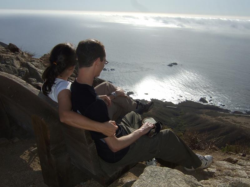 Monterey364.JPG - Garrapata State Park.  Looking down on the ocean.  We can almost see our car.