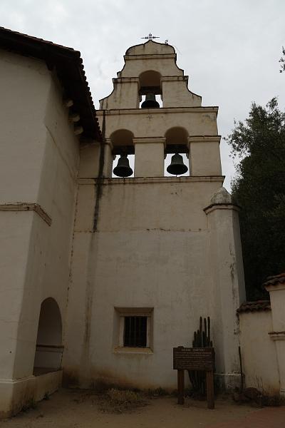 SJB032.JPG - Bell Tower.  This Mission was in the movie Vertigo, but the tower in that is fake.