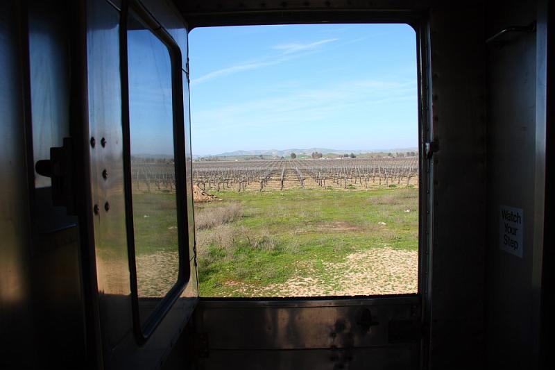 slo100.JPG - Sylvester Winery in Paso Robles.  They have an old train car on the property.