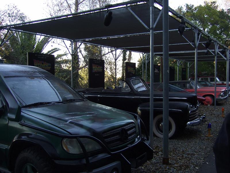 socal080.JPG - Universal Studios Studio Tour.   Some cars that were used in movies.