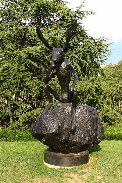 washington013.JPG - The National Gallery of Art's Sculpture Garden.   Sculpture by  Barry Flanagan .