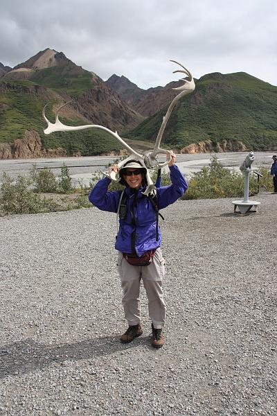 alaska112.JPG - L' trying on some accessories.