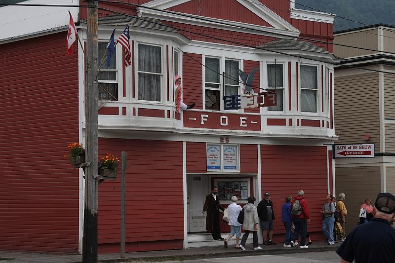 alaska625.JPG - Skagway.  Note woman with leg out of window.