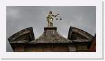 gbsi_937 * Dublin castle courtyard.  Scales of justice.    Note, justice is not blind, lookingat her sword, and facing the castle where the government is headquartered. .  A message to the Irish from the English. * 1200 x 628 * (133KB)