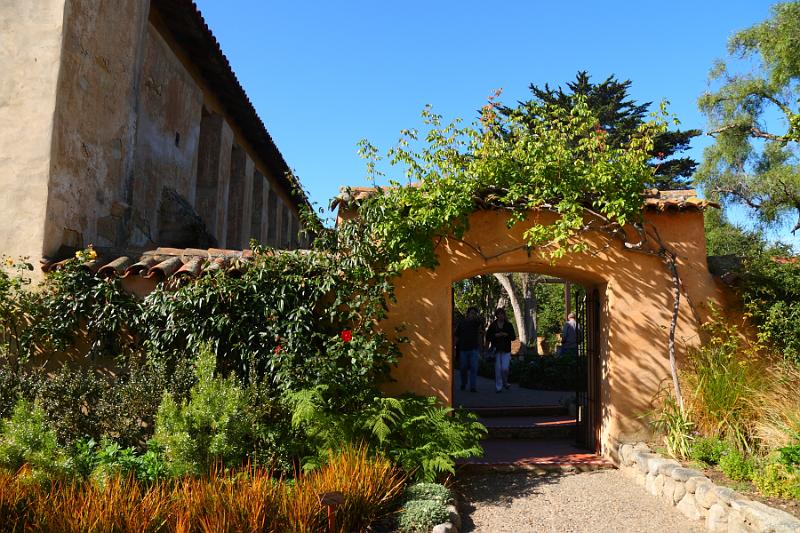 Monterey246.JPG - Entrance to the courtyard, past the cemetery.